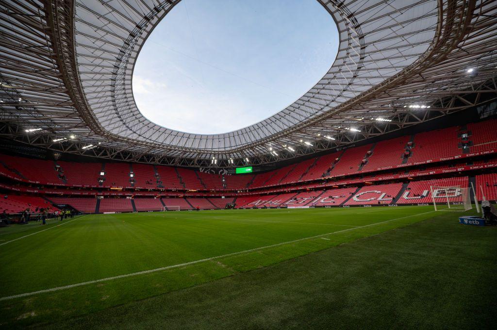 An interior shot of Athletic Club's San Mames stadium in Bilbao
