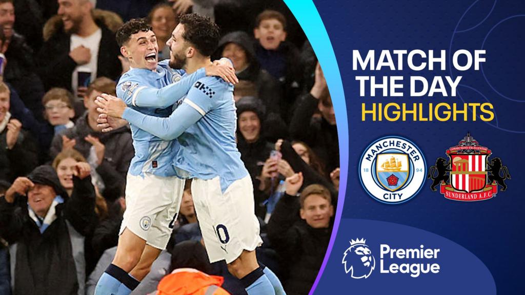 Man City beat Sunderland to close gap at top