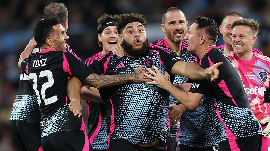 Big Zuu celebrating with team mates in 2025.