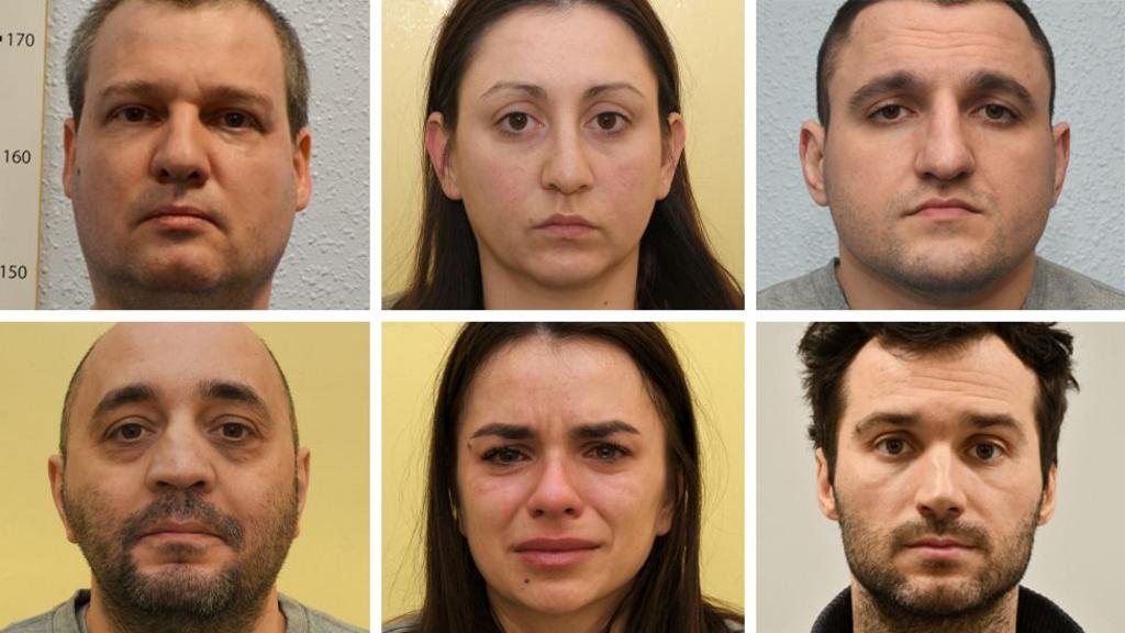 Clockwise, from top left: Mugshot of Orlin Roussev, mugshot of Katrin Ivanova, mugshot of Ivan Stoyanov, mugshot of Tihomir Ivanchev, mugshot of Vanya Gaberova, mugshot of Biser Dzhambazov.