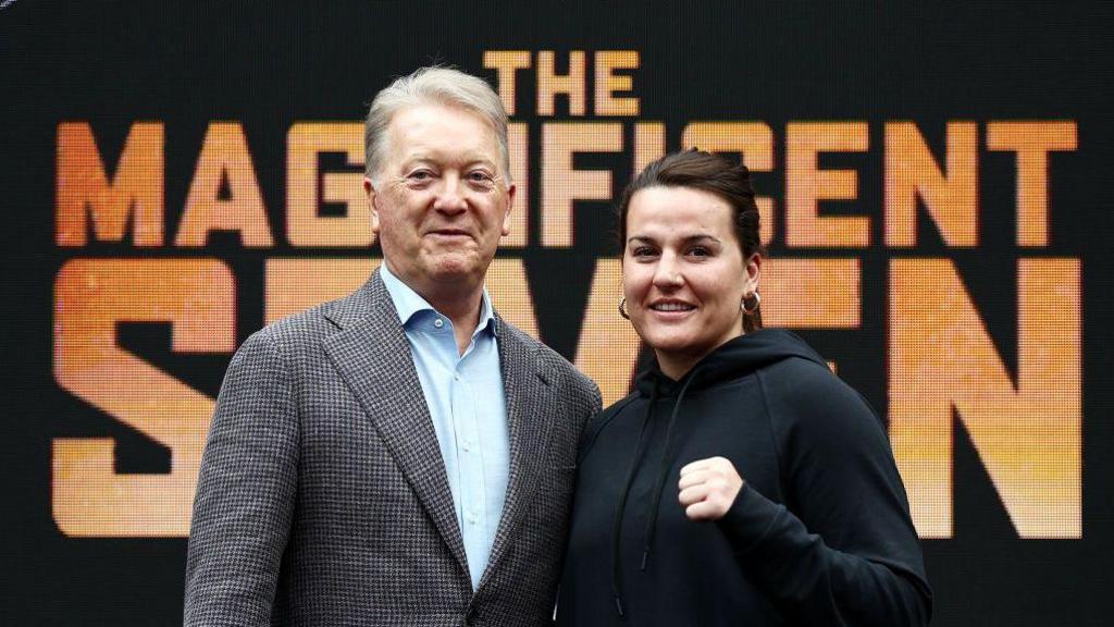 Frank Warren and Chantelle Cameron