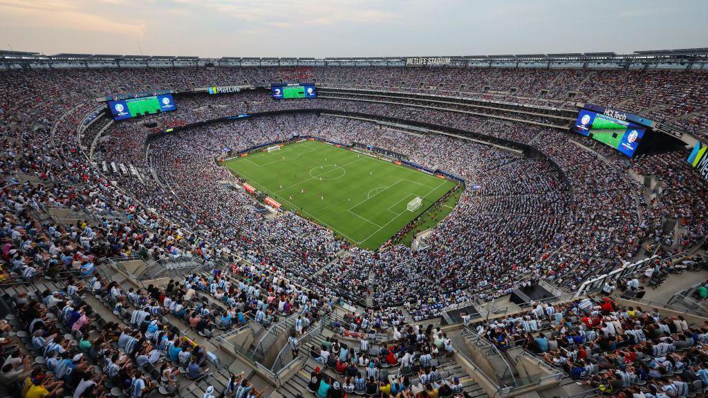 A general view of the MetLife Stadium during a Copa America match