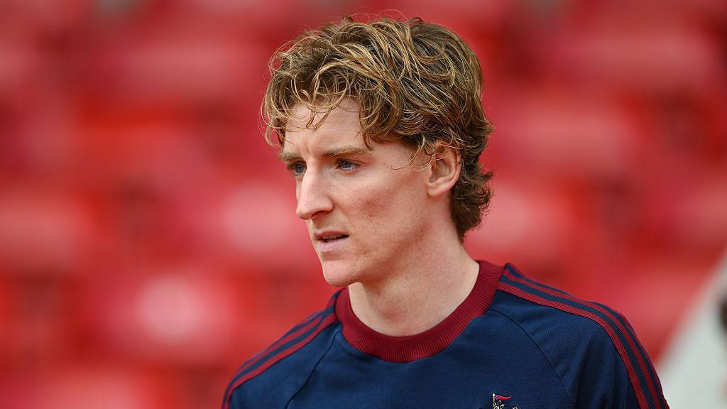 Anthony Gordon of Newcastle United during the Premier League match between Nottingham Forest and Newcastle United.