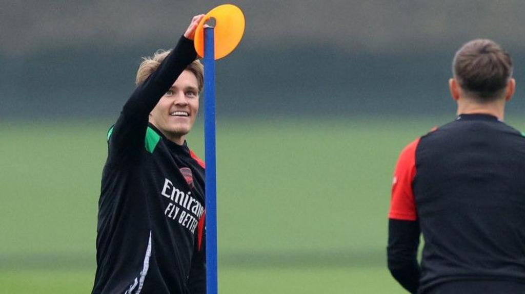 Odegaard back in training