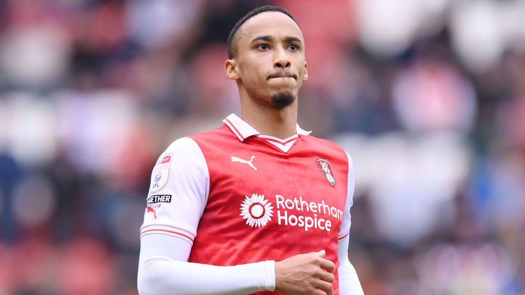 Cohen Bramall of Rotherham United looks on during the Championship match between Rotherham United and Cardiff City