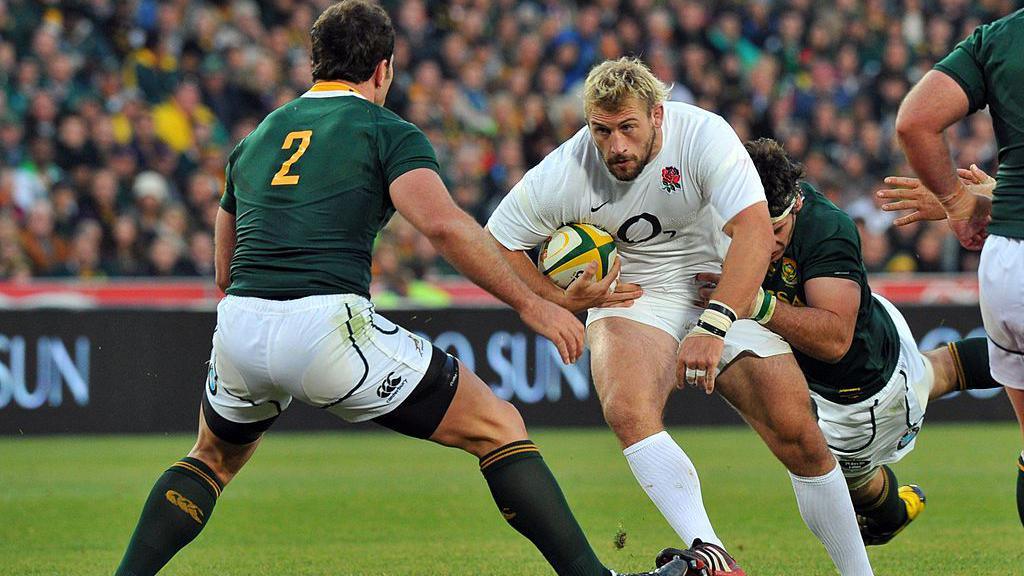 Joe Marler playing for England v South Africa in 2012