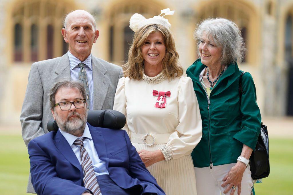 Kate Garraway with her husband Derek Draper, and her parents