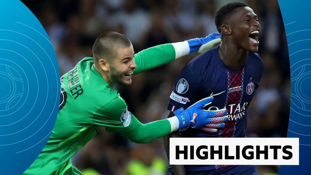 Spurs squander two-goal lead as PSG win Super Cup on penalties