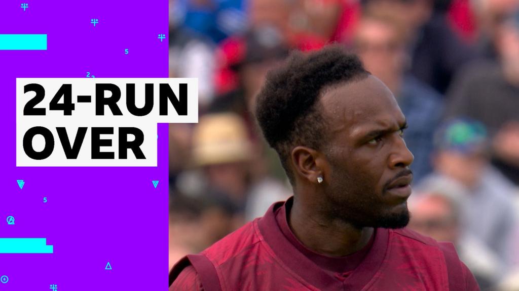 'Absolute carnage' - England hit five boundaries off Forde over