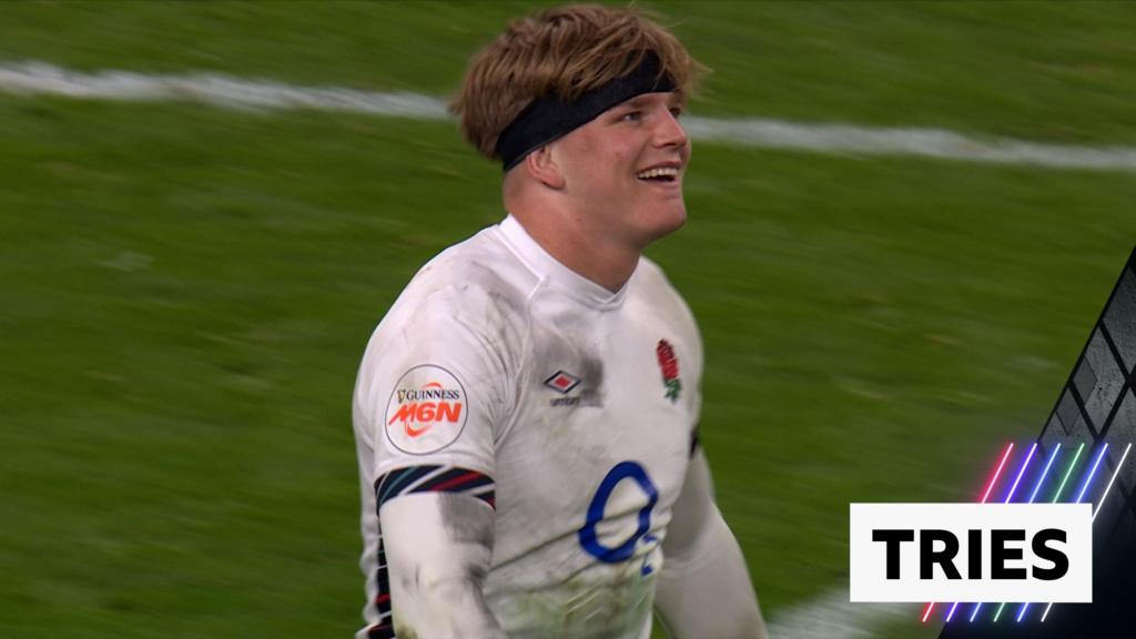 Pollock, 20, scores two tries on England debut