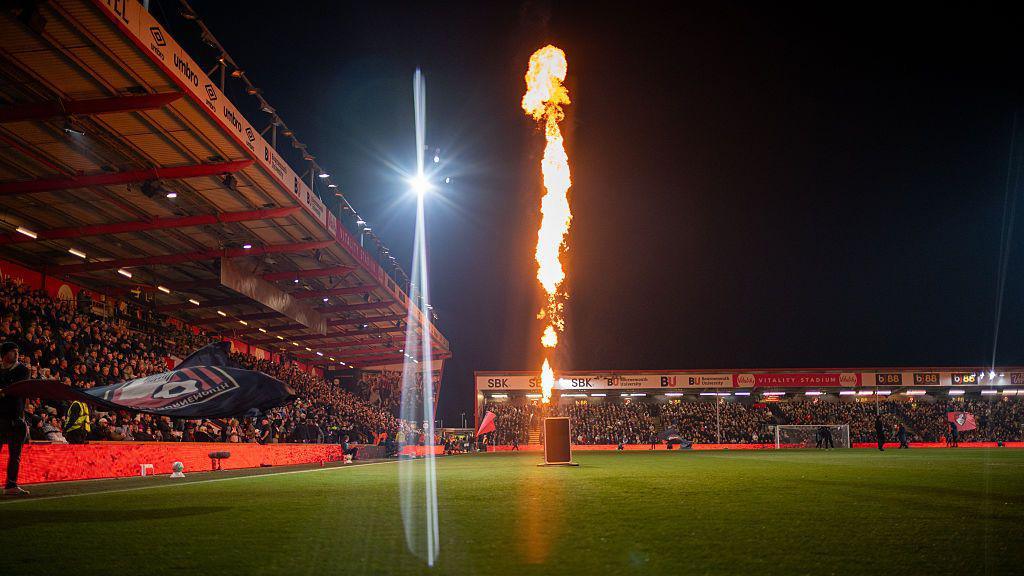 A general view of Vitality Stadium before kick off