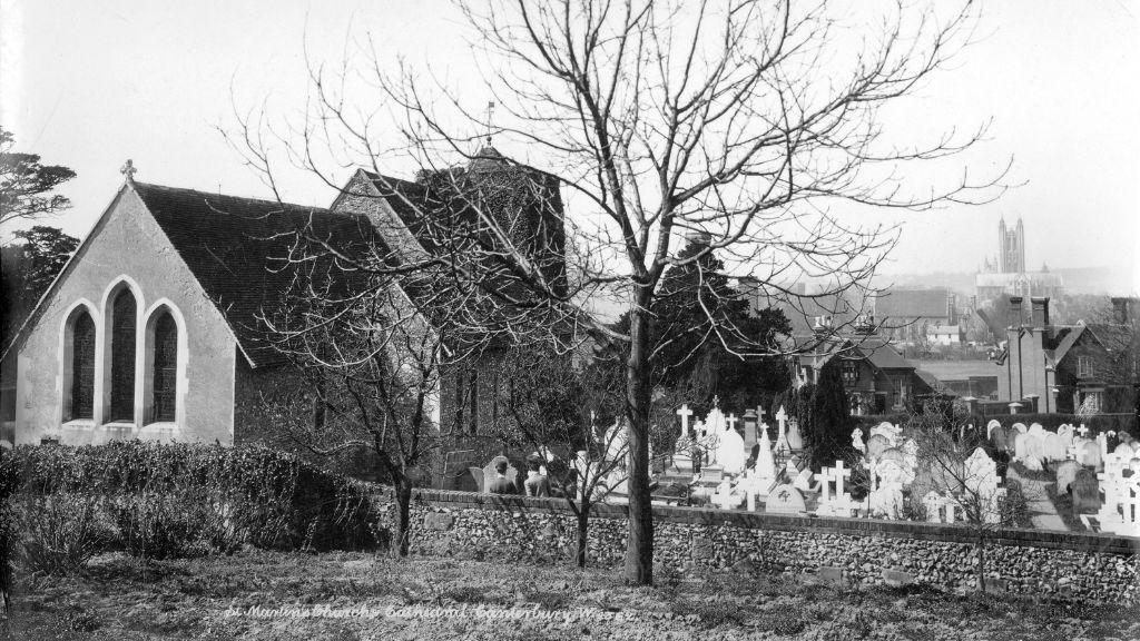 St Martin's Church in Canterbury circa 1890