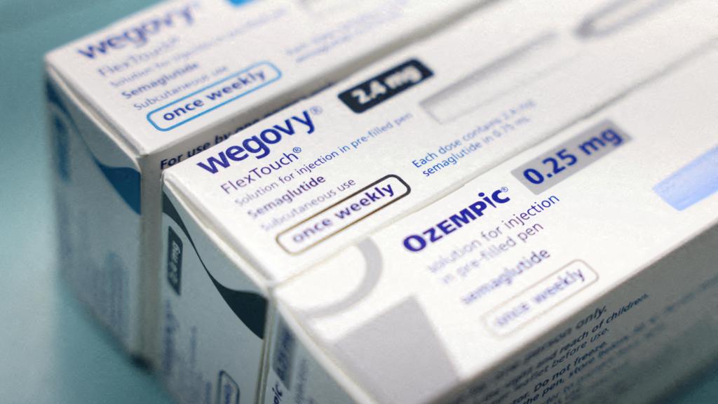 FILE PHOTO: Boxes of Ozempic and Wegovy made by Novo Nordisk are seen at a pharmacy in London