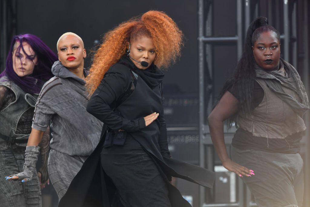 Janet Jackson dancing on stage at Glastonbury in 2019