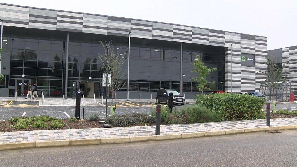 The large Grey and white Fortescue plant at Kidlington.