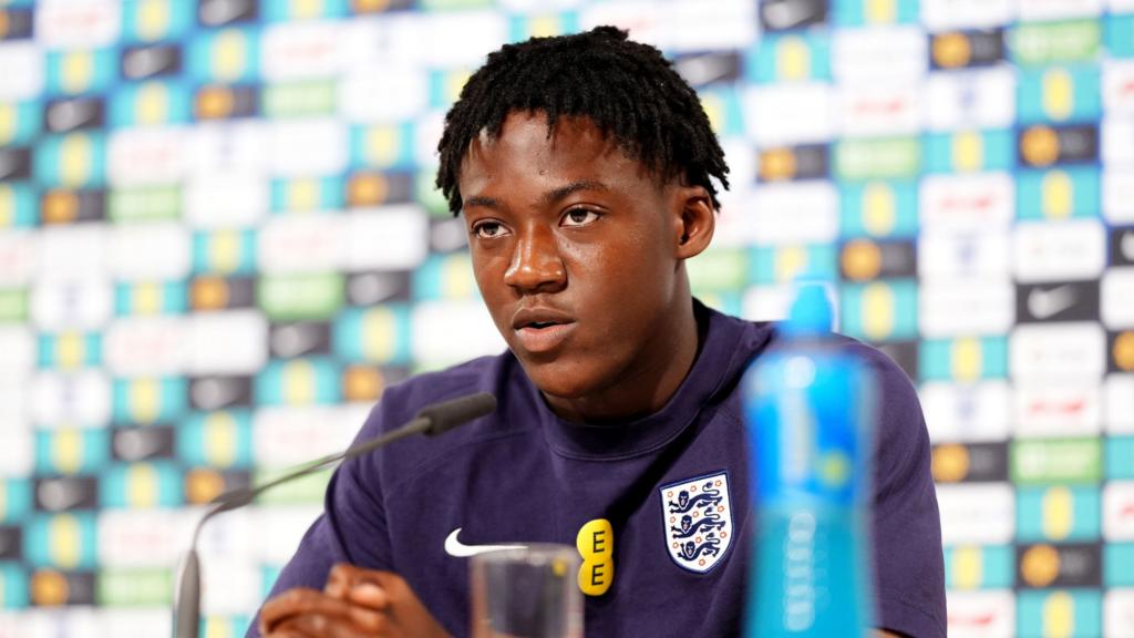 Kobbie Mainoo England Euro 2024 news conference