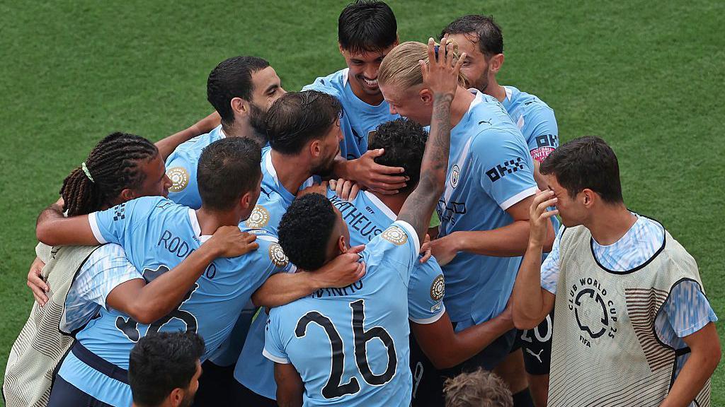 Manchester City celebrate