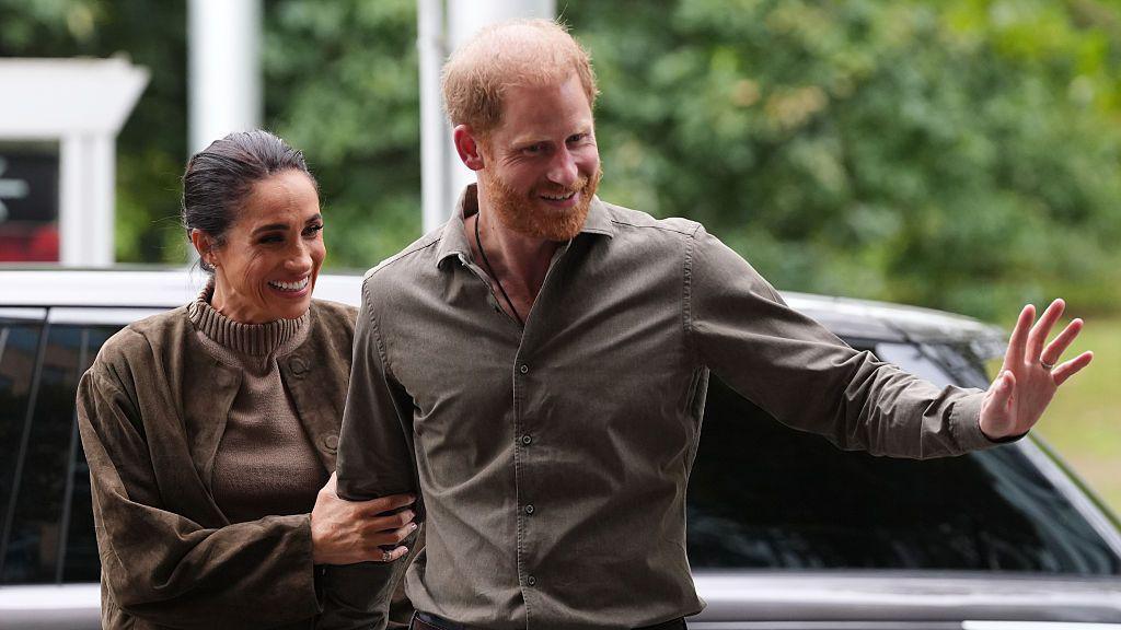 Prince Harry and his wife Meghan.