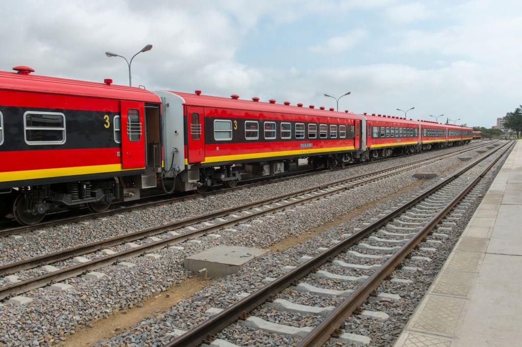 Train between Lobito and Benguela in Angola