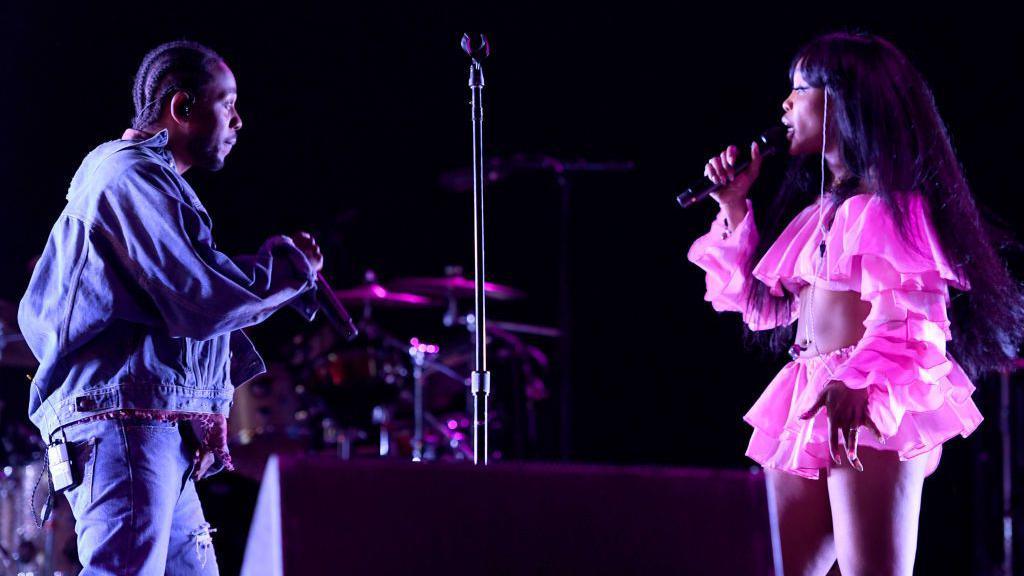 Kendrick Lamar and SZA