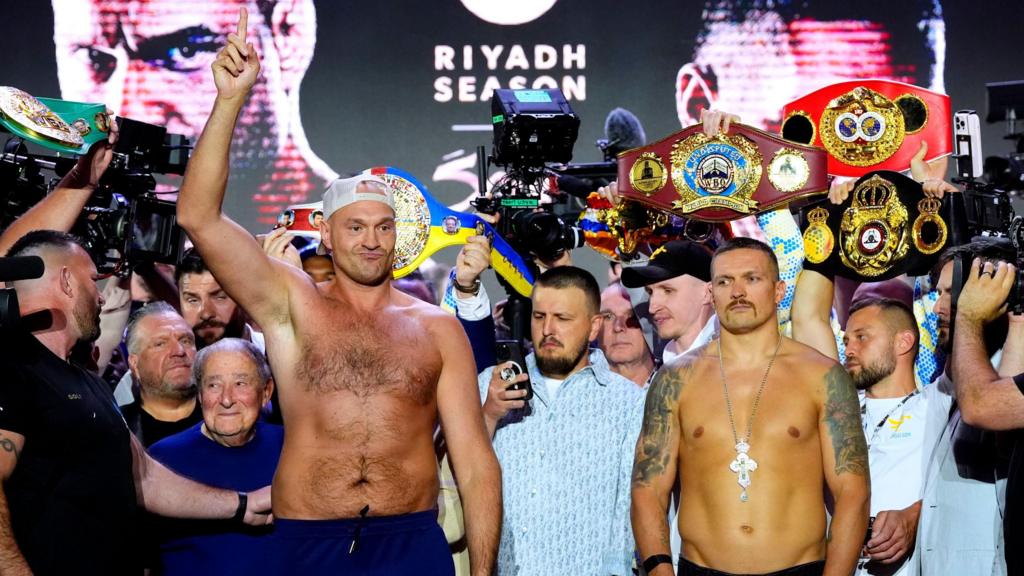 Tyson Fury vs Oleksandr Usyk: Rewatch and reaction from weigh-in - BBC Sport