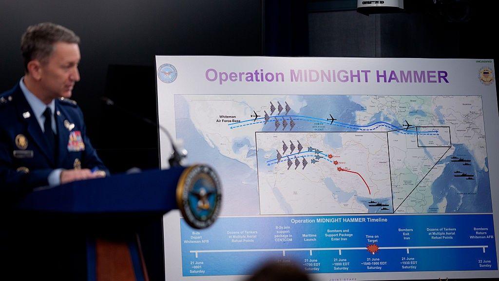 Iran nuclear sites 'severely damaged' after strikes, US says - live