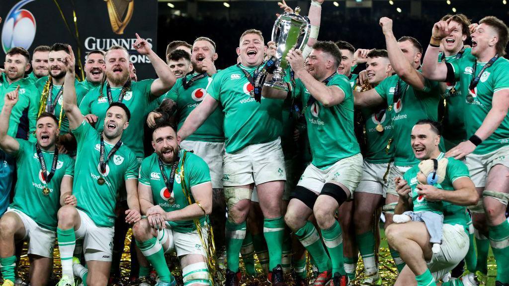 Ireland lifting the trophy in 2024.