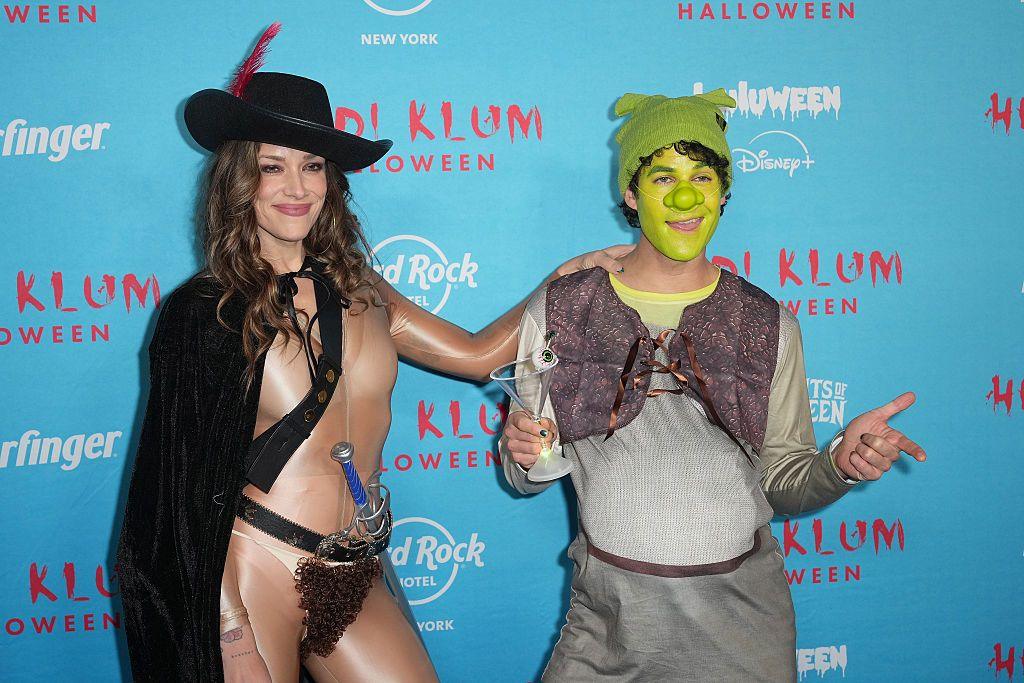 Glee star Darren Criss wife and his Mia Swier went for a Shrek theme