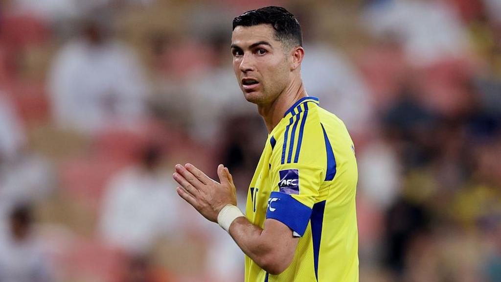 Cristiano Ronaldo in action for Al-Nassr