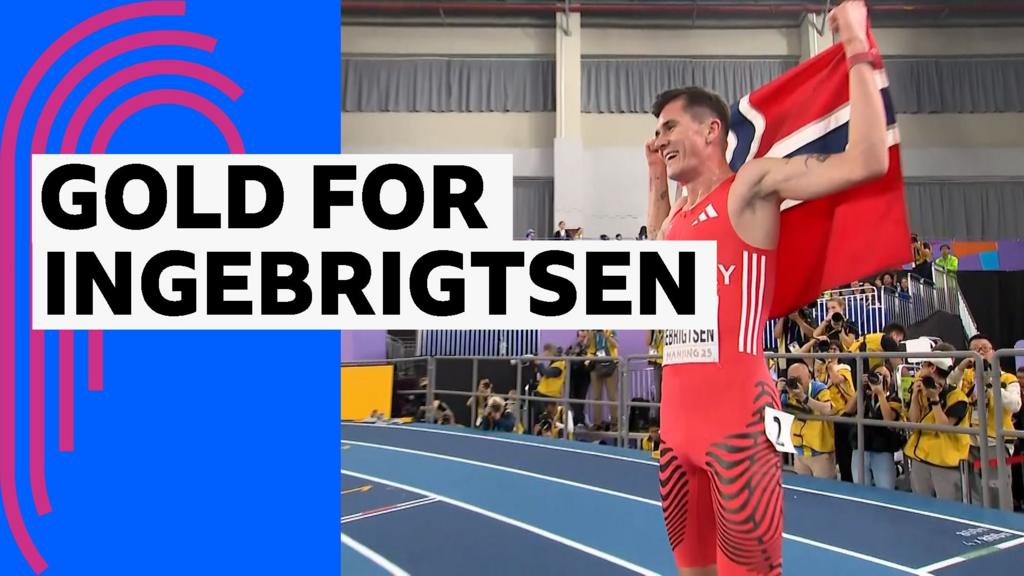 Hes gone and done it again! - Ingebrigtsen wins first indoor world title