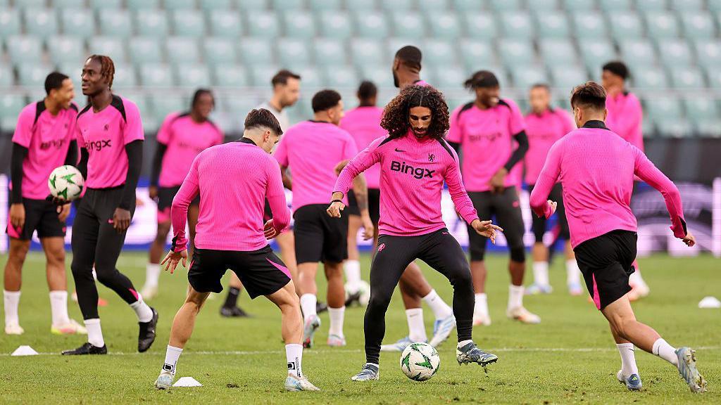 Chelsea training.