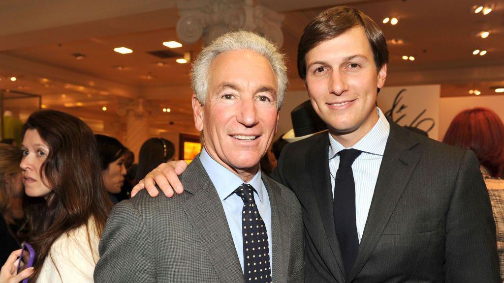 Charles Kushner pictured with his son Jared. 