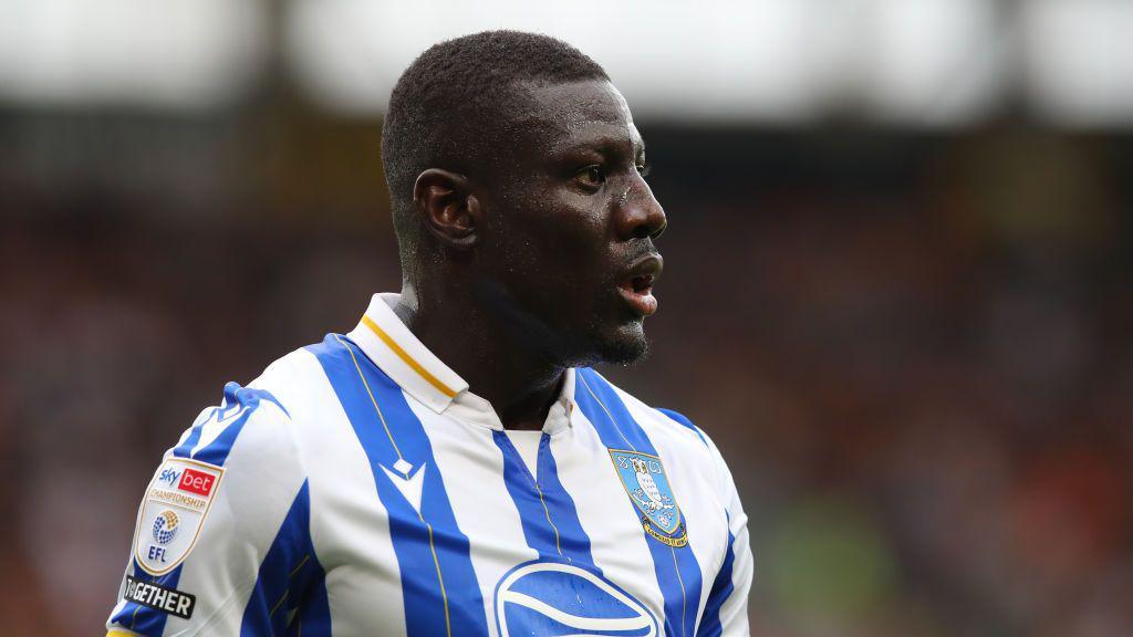 Bambo Diaby playing for Sheffield Wednesday