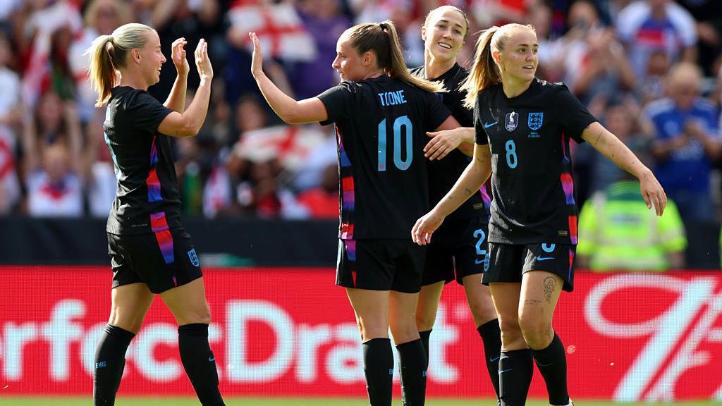 England celebrate