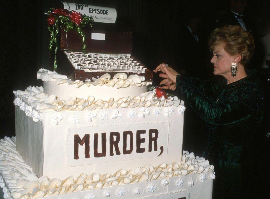 Angela Lansbury attends "Murder, She Wrote" 100th Episode Gala at the Bilmtore Hotel in Los Angeles, California on February 12, 1989. (Photo by Ron Galella/Ron Galella Collection via Getty Images)