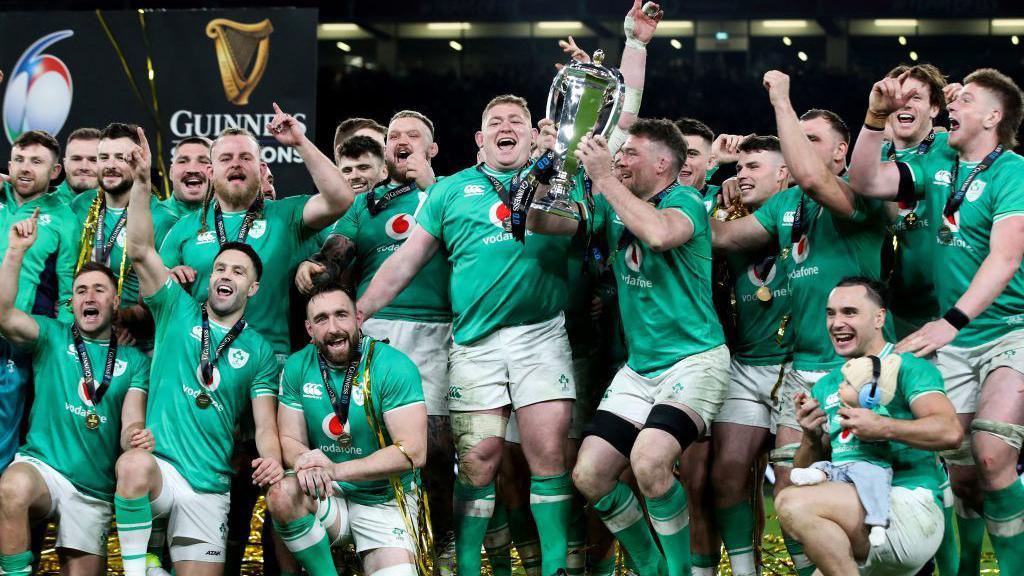 Ireland celebrate Six Nations