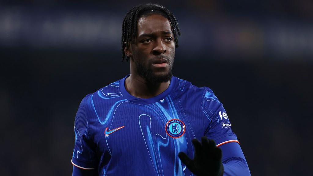Axel Disasi in action for Chelsea
