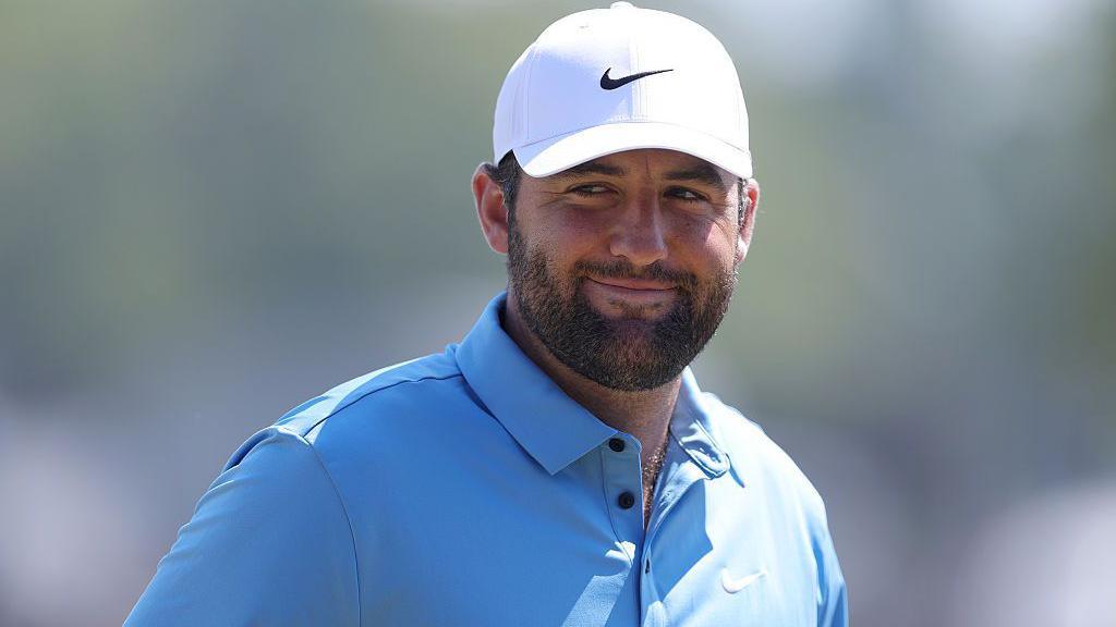 Scottie Scheffler pictured smiling during the Scottish Open