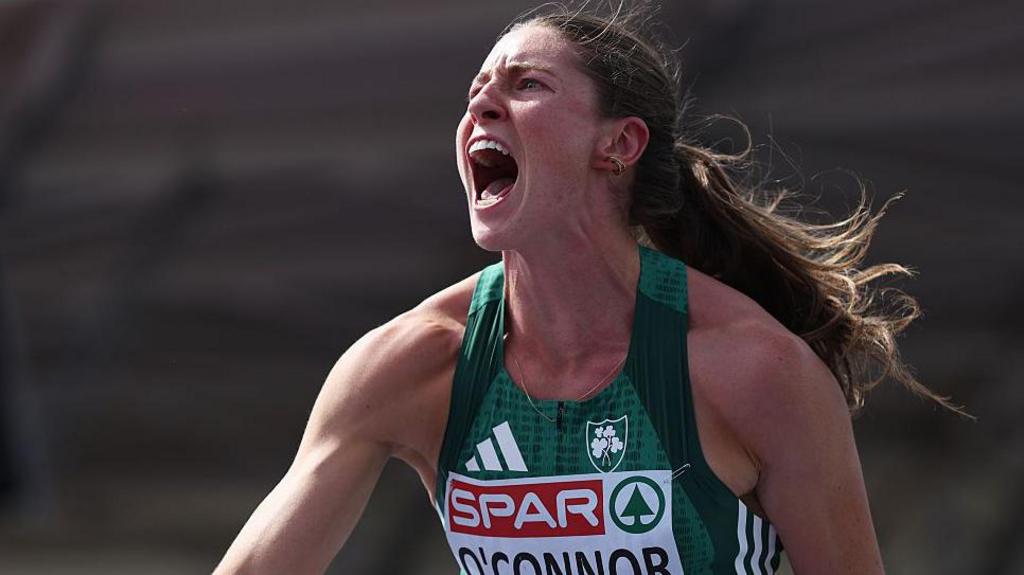 Ireland's Kate O'Connor in the heptathlon