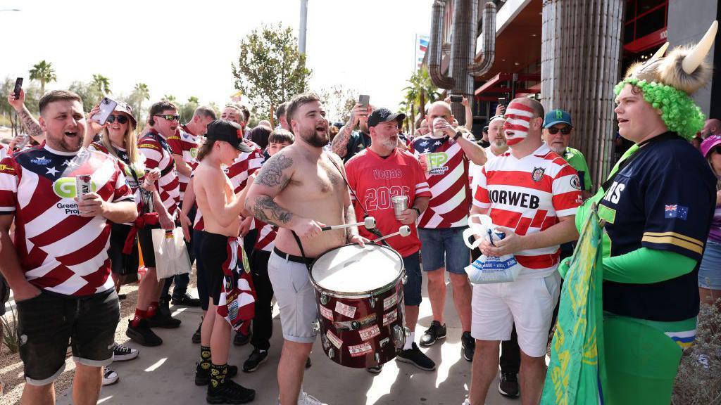 Wigan fans in Las Vegas