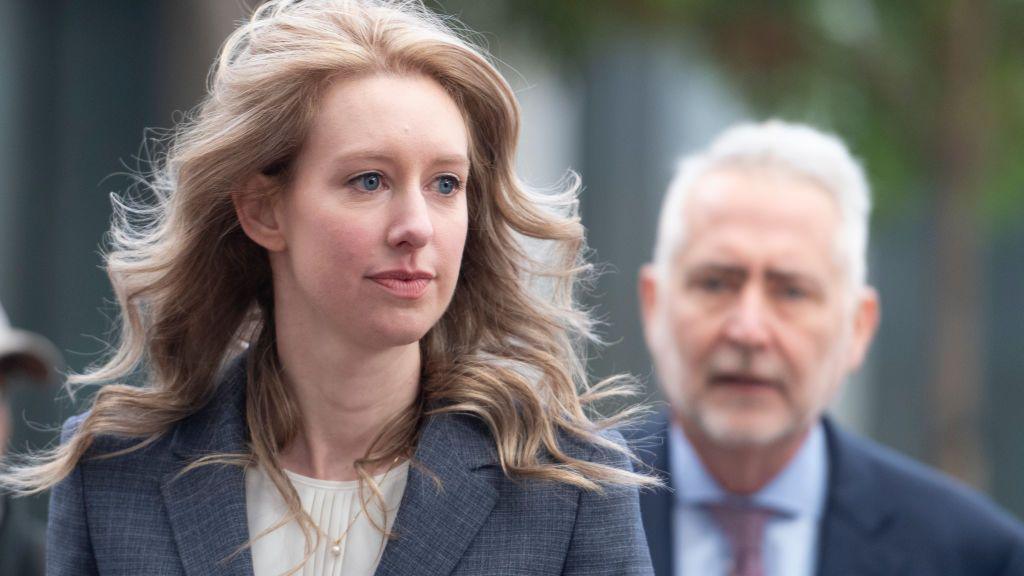 Elizabeth Holmes, founder and former CEO of Theranos, arrives for motion hearing on Monday, November 4, 2019, at the U.S. District Court House inside Robert F. Peckham Federal Building in San Jose, California.