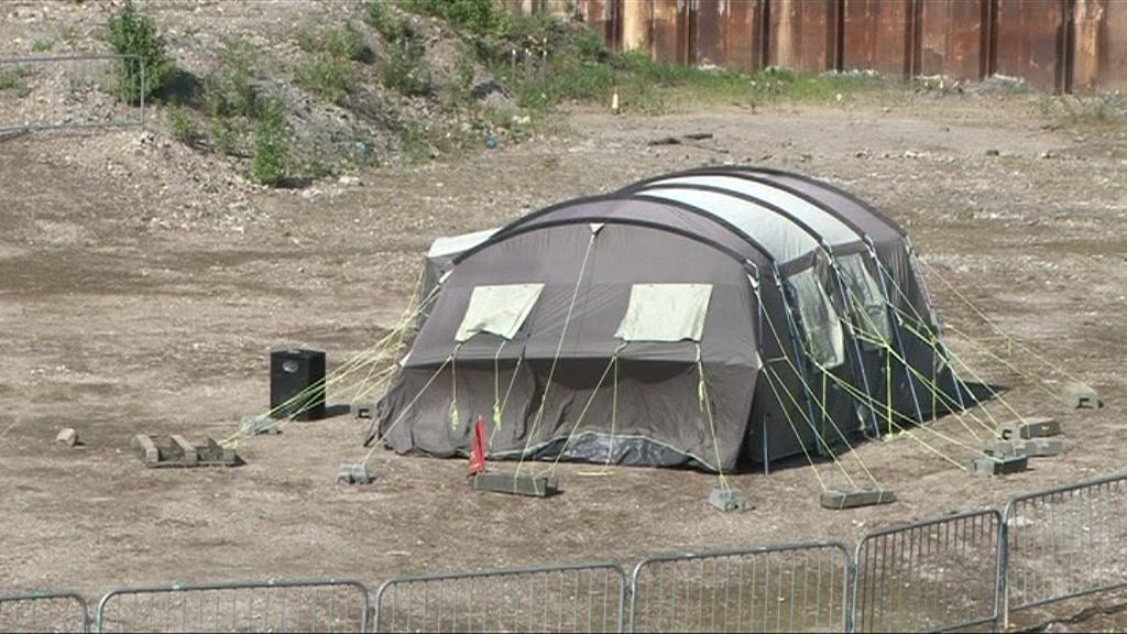 Occupy Westfield tent