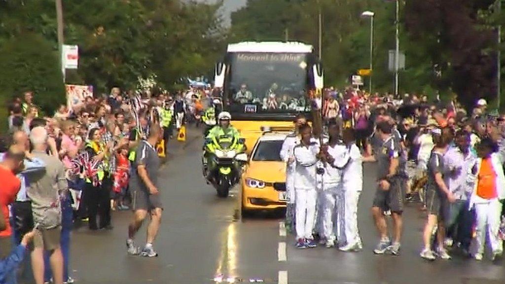 International Inspiration relay group in Nottingham