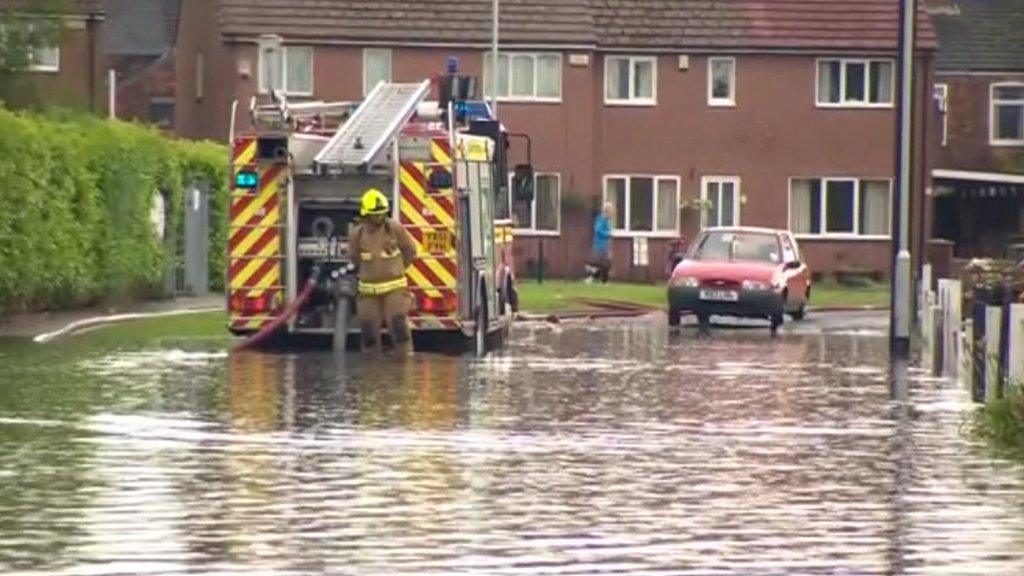 Flooded street