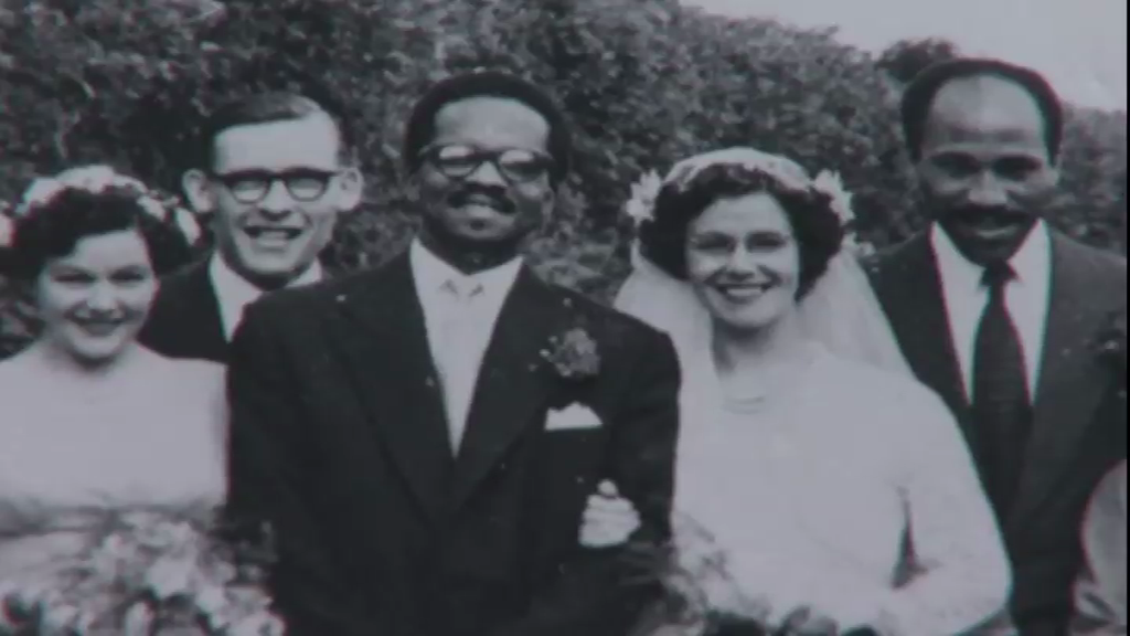 Erinwen and Sturddi Johnson on their wedding day