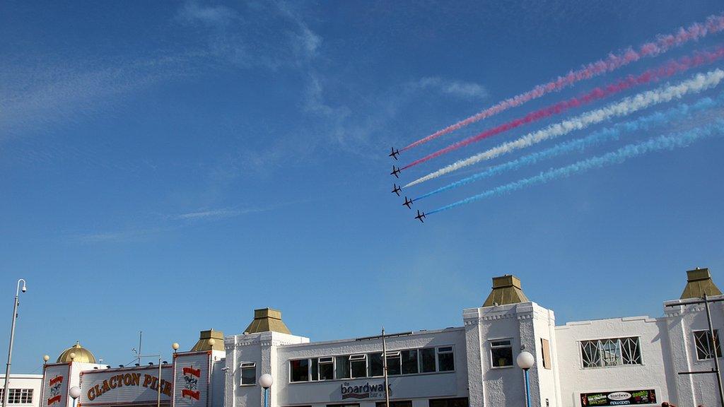 Red Arrows at Clacton Air Show