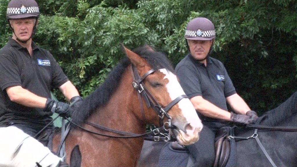 Policemen on horses