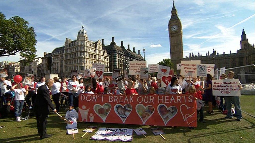 Glenfield Hospital protest