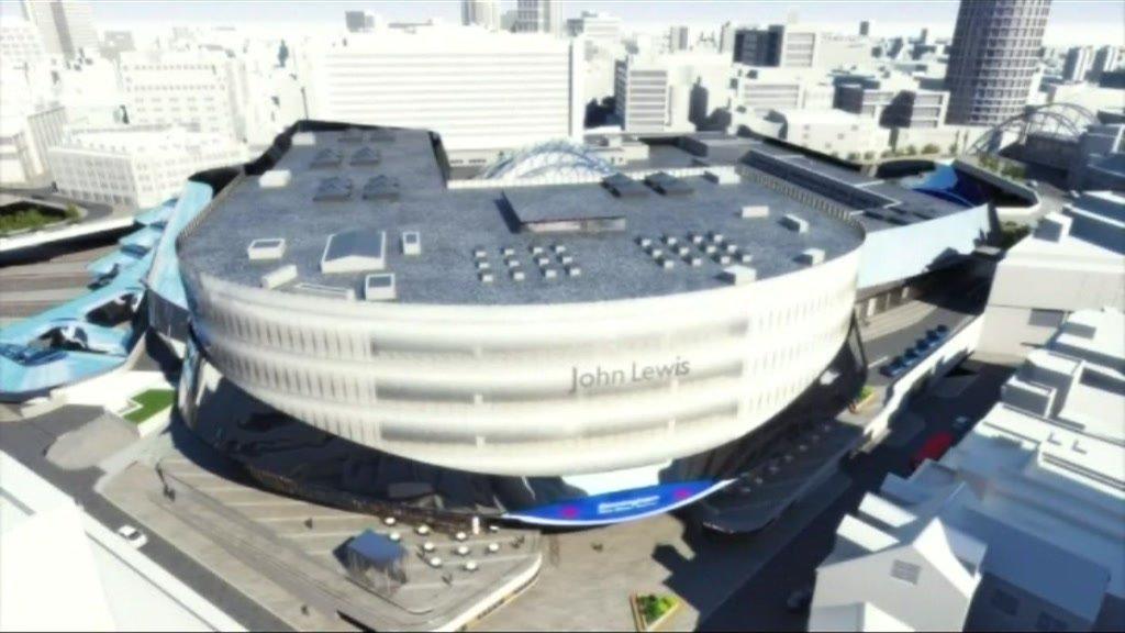 Artist's impression of the revamped New Street station in Birmingham