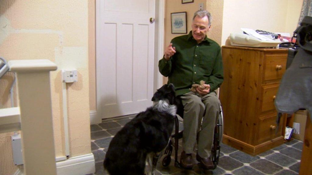 Laurie Ardito with his dog